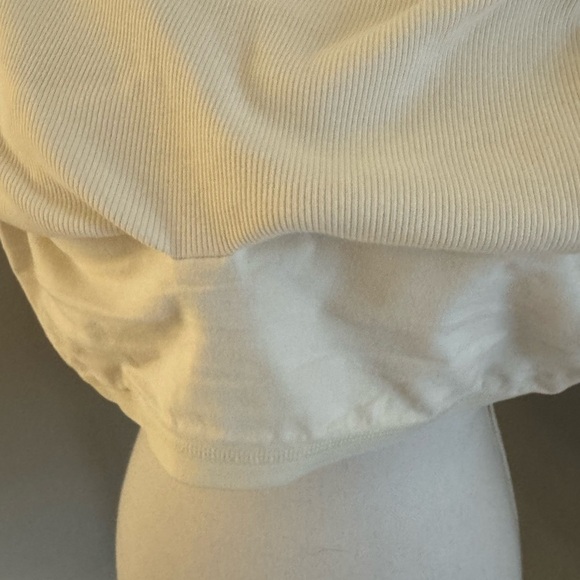 Papinelle Ribbed Shelf Bra Tank with snaps size 3XL Cream/Off White - Picture 5 of 10